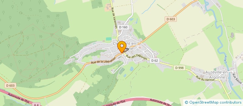 localisation de l'entreprise THUILLIER à CLERMONT-EN-ARGONNE
