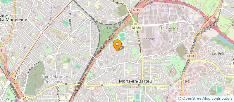 localisation de l'entreprise THUIZZONE  MONS-EN-BARUL