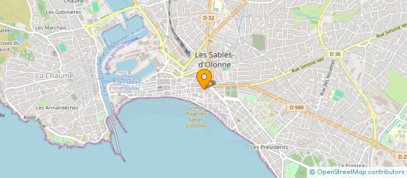 localisation de l'entreprise THULE à LES SABLES D'OLONNE