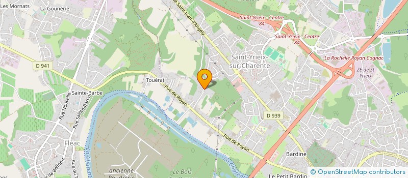 localisation de l'entreprise THULEAU à SAINT-YRIEIX-SUR-CHARENTE