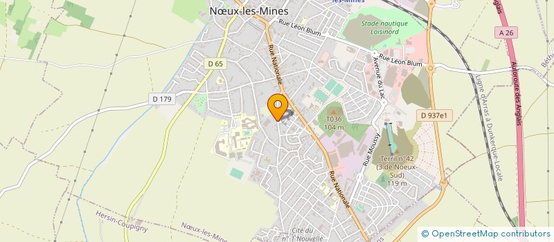 localisation de l'entreprise THUMEREL à NŒUX-LES-MINES