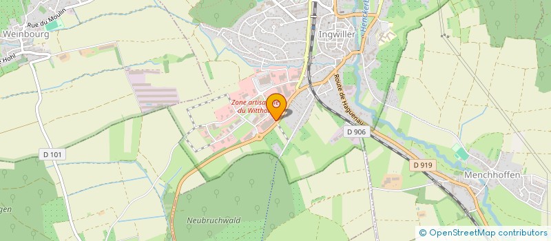localisation de l'entreprise THUNDERLINE à INGWILLER
