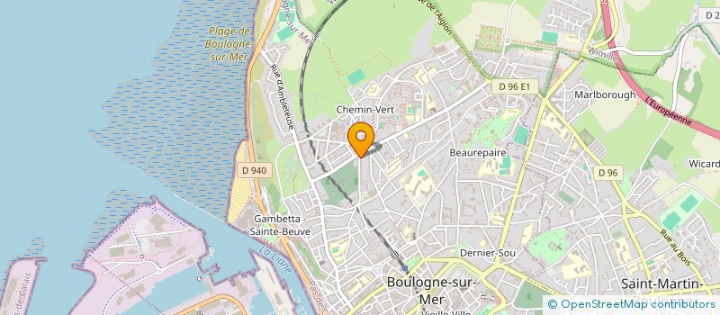 localisation de l'entreprise THUNDERS FUTSAL CLUB à BOULOGNE-SUR-MER