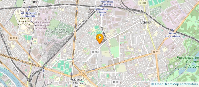 localisation de l'entreprise THURAYA à PIERREFITTE-SUR-SEINE