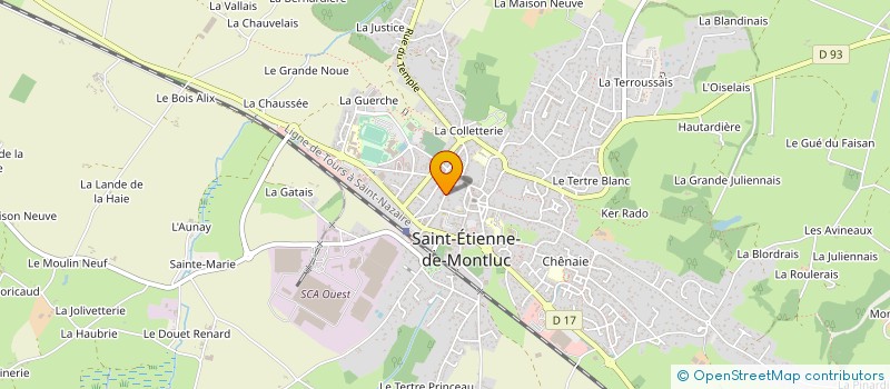 localisation de l'entreprise THUREL HUBERT ET LEVESQUE PATRICK  SAINT-ETIENNE-DE-MONTLUC