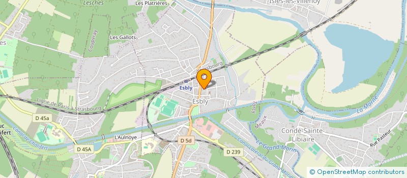 localisation de l'entreprise THURET à ESBLY