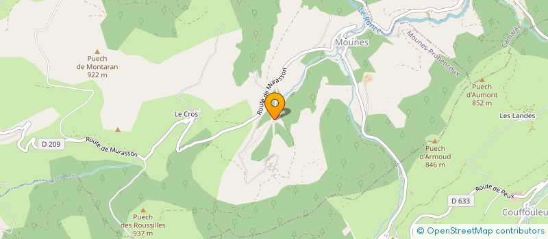 localisation de l'entreprise THURIES  COMBRET