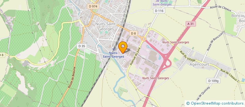 localisation de l'entreprise THUROT PARTICIPATIONS à NUITS-SAINT-GEORGES