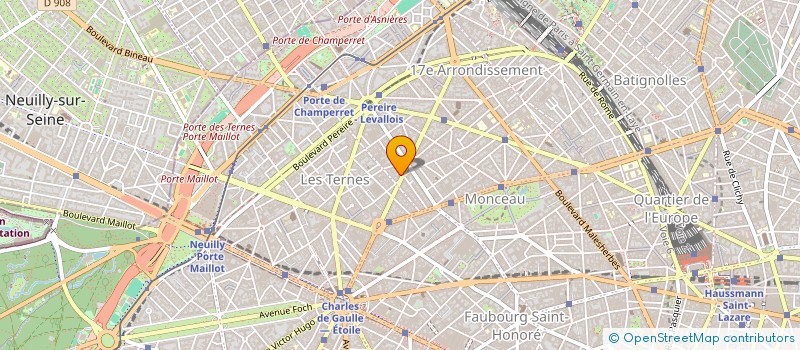 localisation de l'entreprise THV HOLDING à PARIS