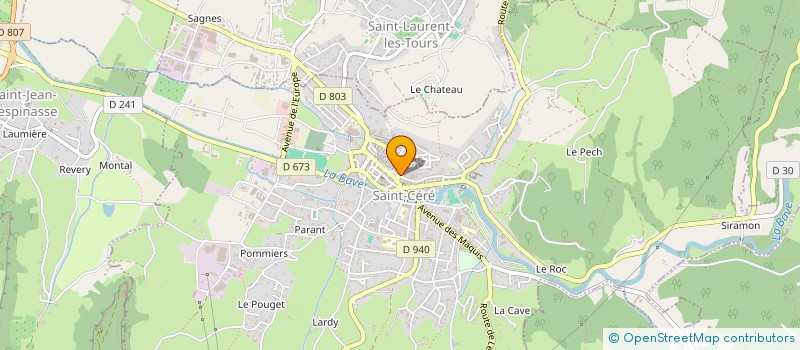 localisation de l'entreprise THY  SAINT-CERE