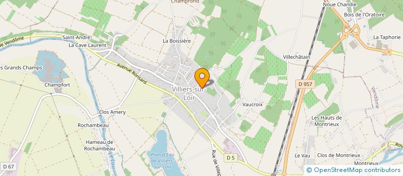 localisation de l'entreprise THY-GWEN  VILLIERS-SUR-LOIR