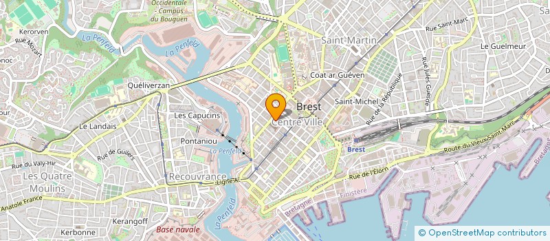 localisation de l'entreprise THYANN à BREST