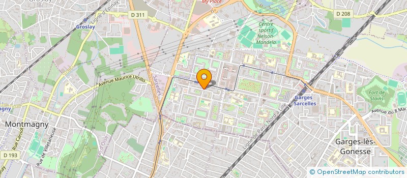 localisation de l'entreprise THYJ à SARCELLES