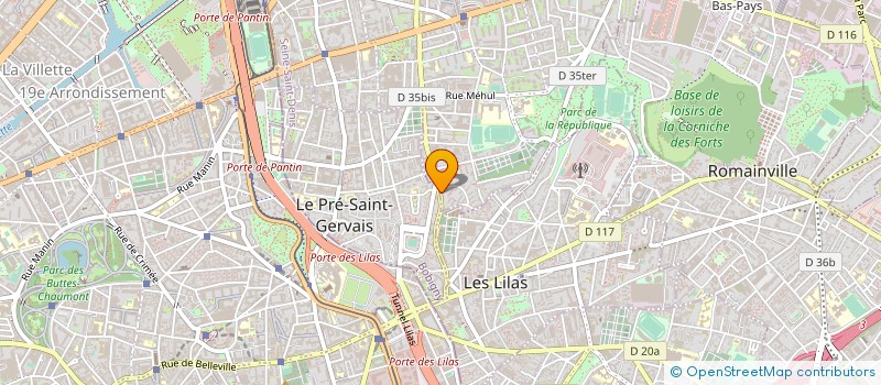 localisation de l'entreprise THYKVA SARL à PANTIN