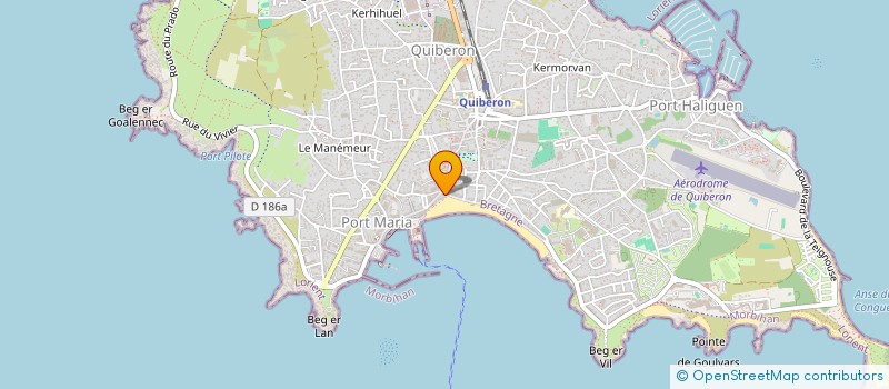 localisation de l'entreprise THYMERAUD à QUIBERON