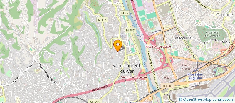 localisation de l'entreprise THYMI à SAINT-LAURENT-DU-VAR