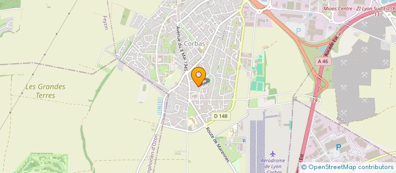 localisation de l'entreprise THYNANO à CORBAS