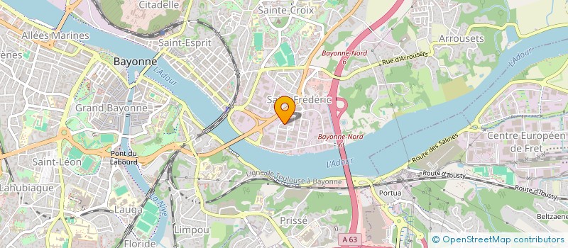 localisation de l'entreprise THYRATRON à BAYONNE