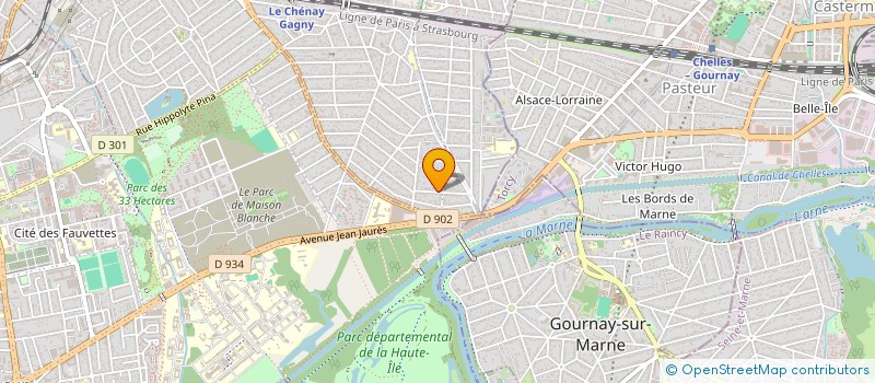 localisation de l'entreprise THYREAU à GAGNY