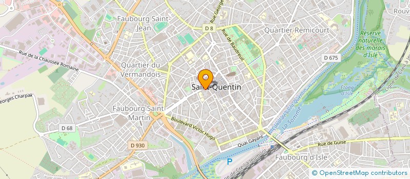 localisation de l'entreprise THYROCK à SAINT-QUENTIN