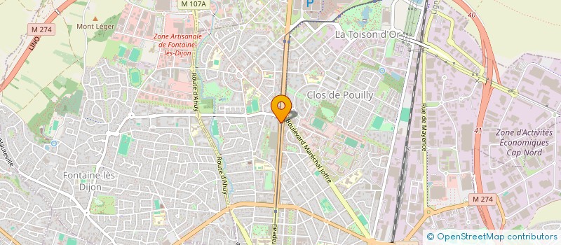 localisation de l'entreprise THYTAN à DIJON