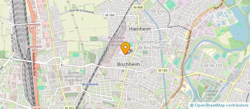 localisation de l'entreprise THYVODA  BISCHHEIM