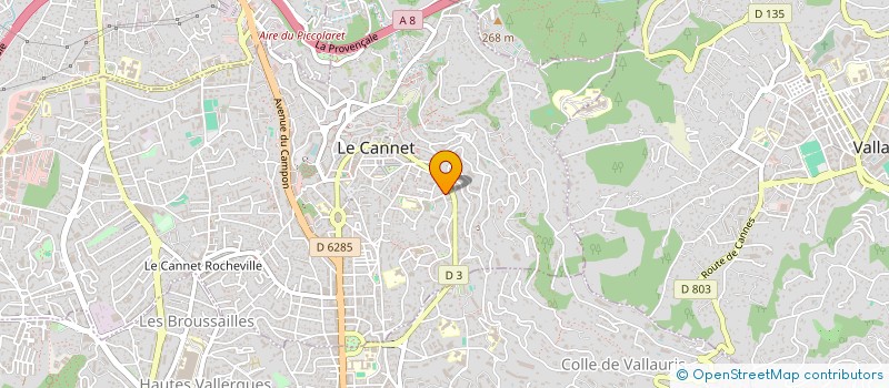 localisation de l'entreprise THYXAVALO à LE CANNET