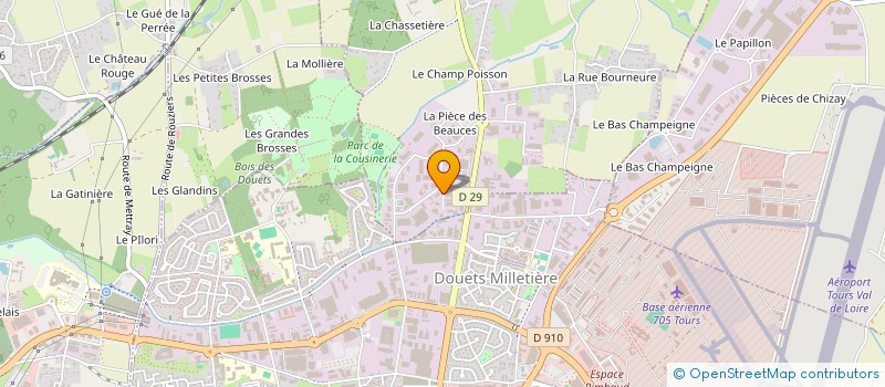 localisation de l'entreprise TI 37 TOURAINE INDUSTRIE à NOTRE-DAME-D'OE
