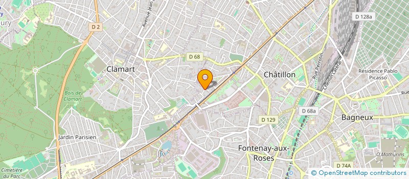 localisation de l'entreprise TI  CHATILLON