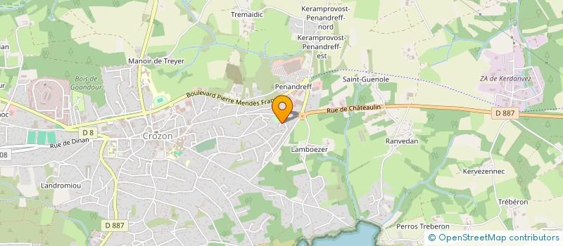 localisation de l'entreprise TI A-DREUZ  CROZON