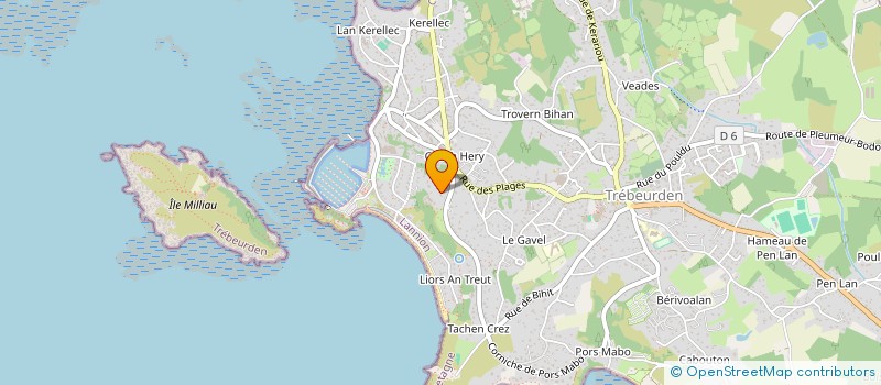 localisation de l'entreprise TI AL LANNEC SA à TREBEURDEN