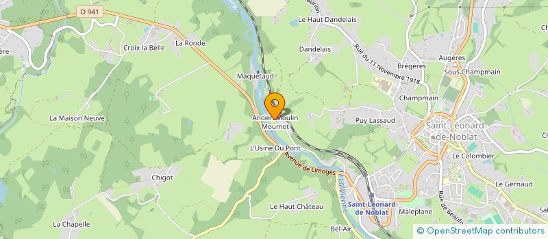 localisation de l'entreprise TI ALAN à SAINT-LEONARD-DE-NOBLAT