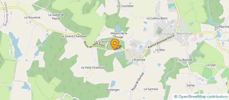 localisation de l'entreprise TI AMO  COUSSAC-BONNEVAL