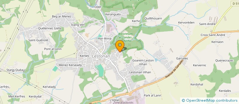 localisation de l'entreprise TI AN DURZHUNELL  ERGUE-GABERIC