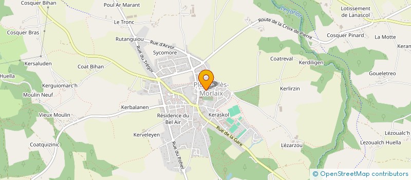 localisation de l'entreprise TI AN OLL CENTRE SOCIAL  PLOURIN-LES-MORLAIX