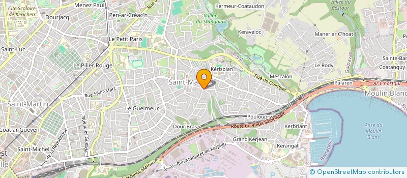 localisation de l'entreprise TI AN TEVENN  BREST