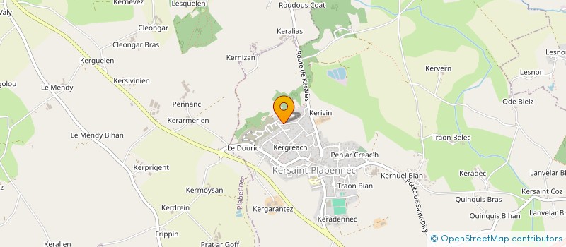 localisation de l'entreprise TI AR BUZHUG  KERSAINT-PLABENNEC