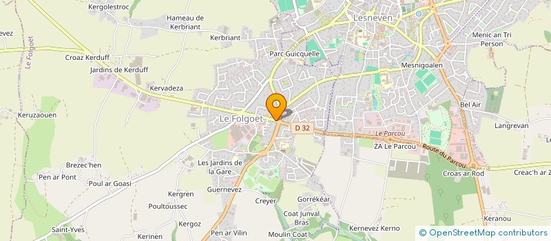 localisation de l'entreprise TI AR TROPIS  LE FOLGOET