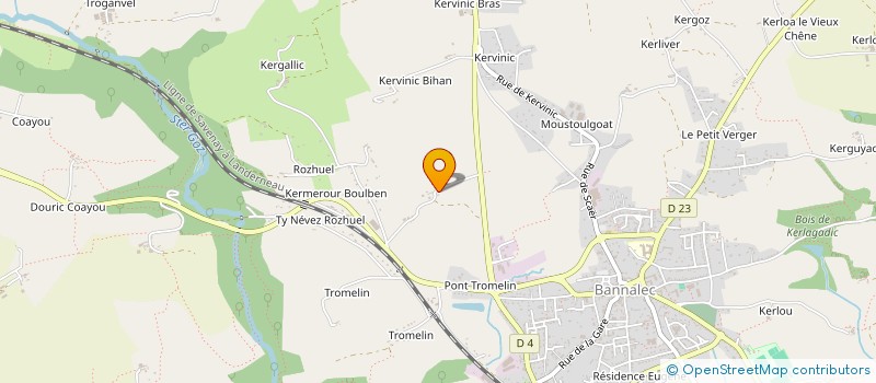 localisation de l'entreprise TI AR VRO BRO KEMPERLE  BANNALEC