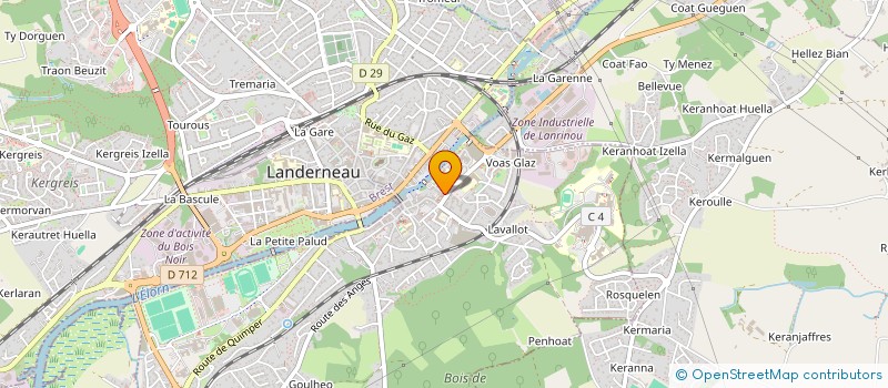 localisation de l'entreprise TI AR VRO LANDERNE DAOULAZ à LANDERNEAU