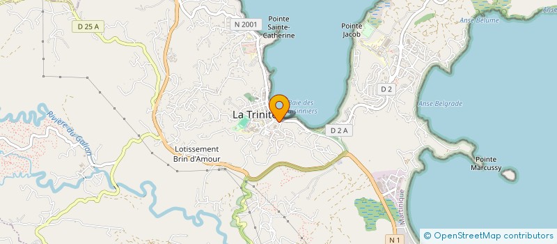 localisation de l'entreprise TI'BART à LA TRINITE