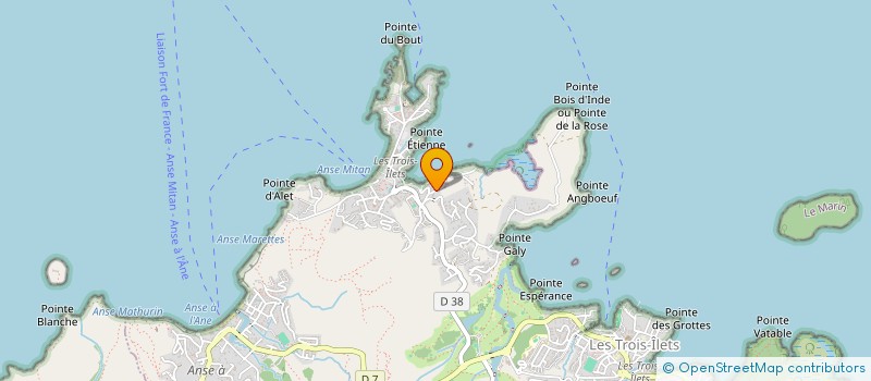 localisation de l'entreprise TI BAUME RIVAGE à LES TROIS-ILETS