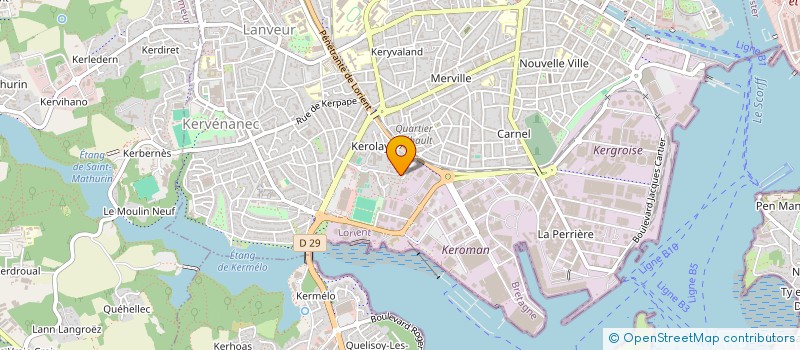 localisation de l'entreprise TI BIHAN  LORIENT