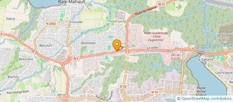 localisation de l'entreprise TI-BO SAILING EXCURSIONS  BAIE-MAHAULT