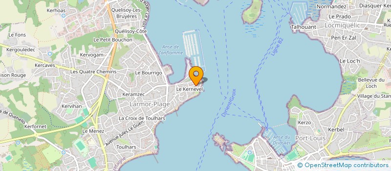 localisation de l'entreprise TI BOMEC  LARMOR-PLAGE