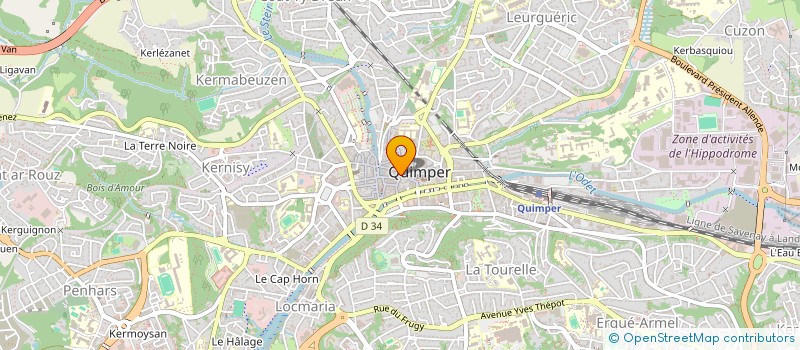 localisation de l'entreprise TI BOTEZ à QUIMPER