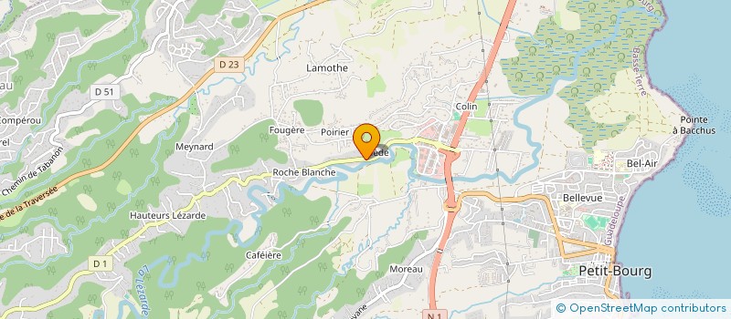 localisation de l'entreprise TI-BOU TAEKWONDO CLUB  PETIT-BOURG