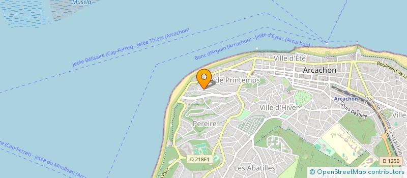 localisation de l'entreprise TI BOX  ARCACHON