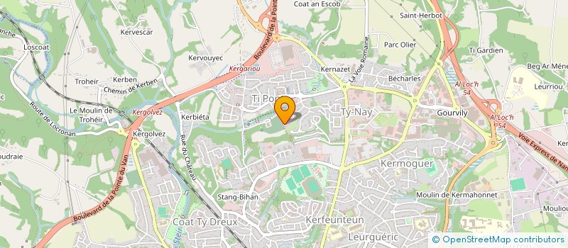 localisation de l'entreprise TI BREIZH DES ILES à QUIMPER