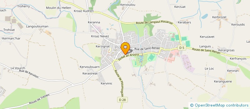 localisation de l'entreprise TI BRETON  PLOUARZEL